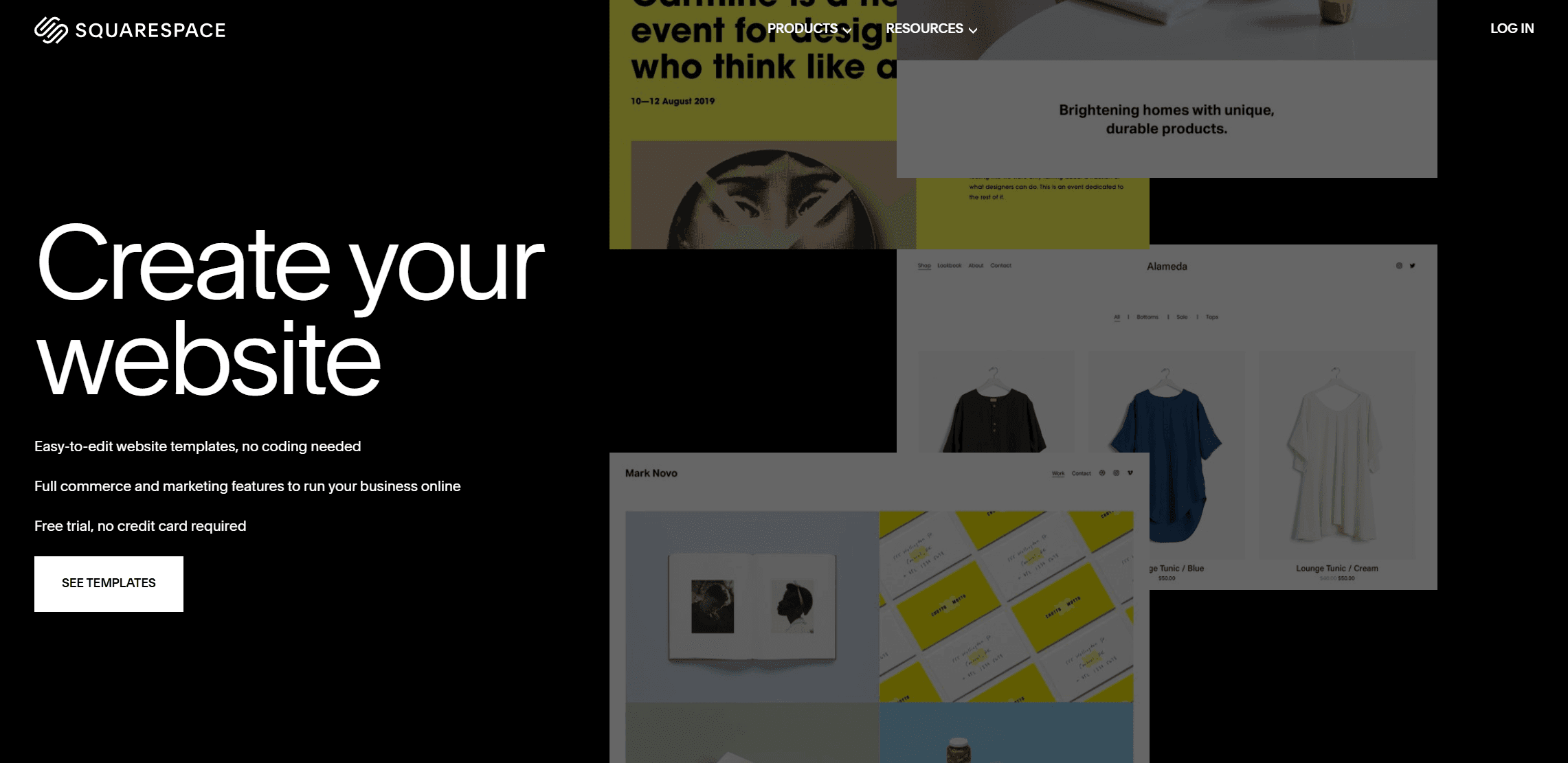 Squarespace shopify alternative