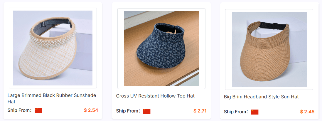 Visors Dropshipping