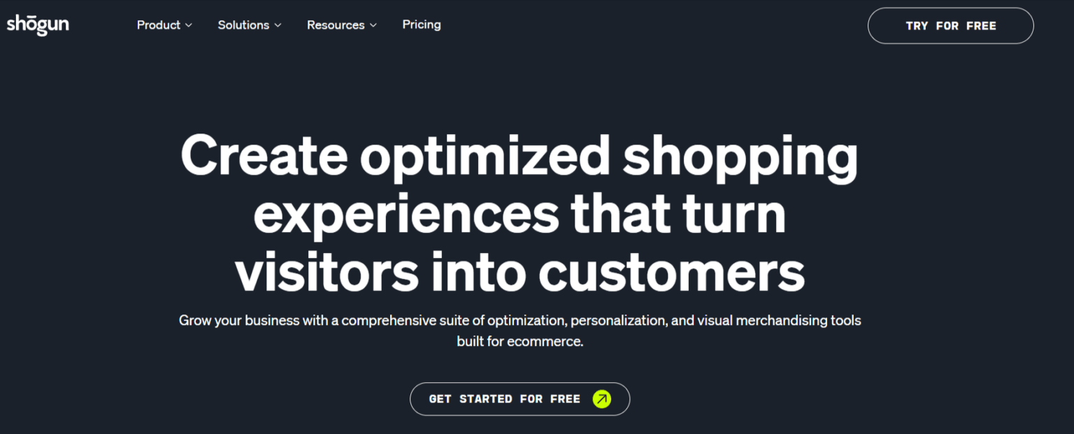 shogun shopify page builder tools