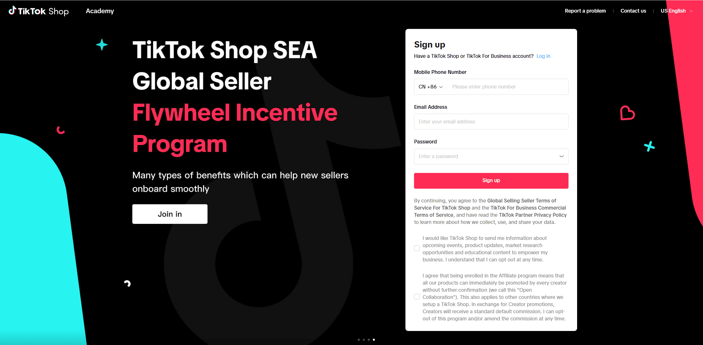 TikTok Shop Seller Center